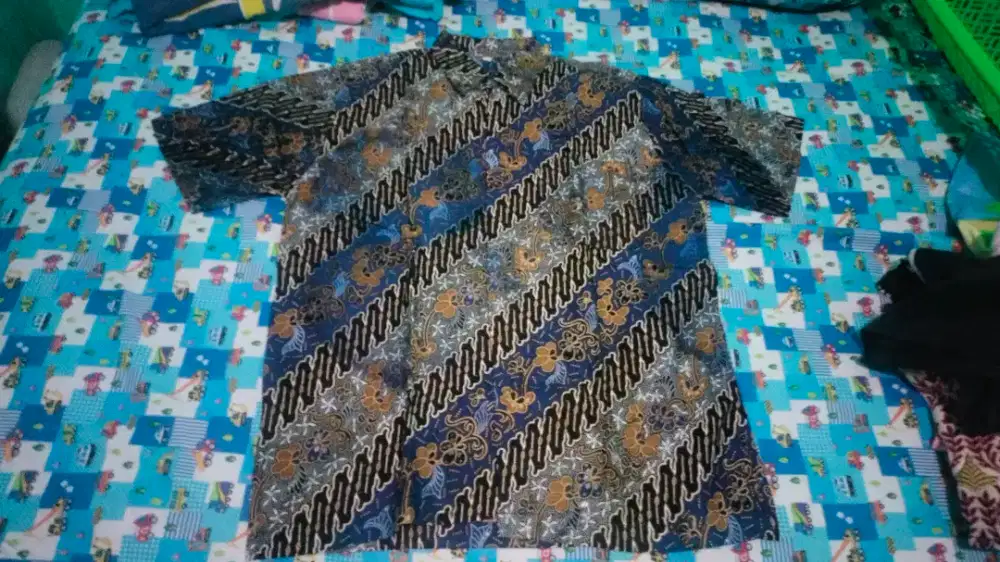 Batik katun pendek size XL