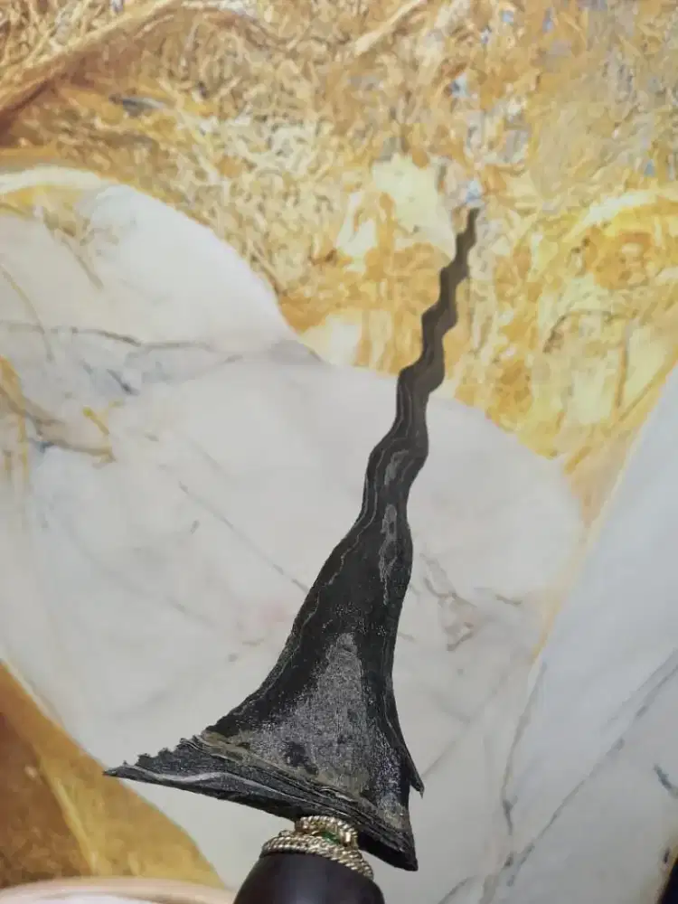 Keris Sepuh Lung Gandhu pamor Wengkon isen era Mataram Langka