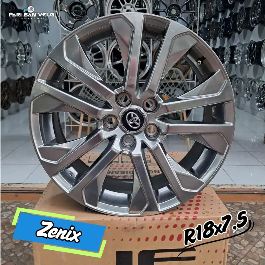 Velg Innova Zenix Ring 18 lebar 7,5 
pcd. 5x114 et. 45