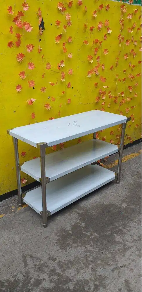 meja stainless model 3 susun multifungsi