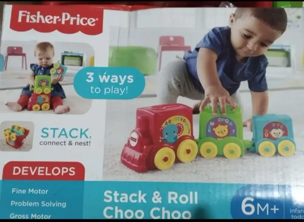 Fisher Price stack n roll choo choo