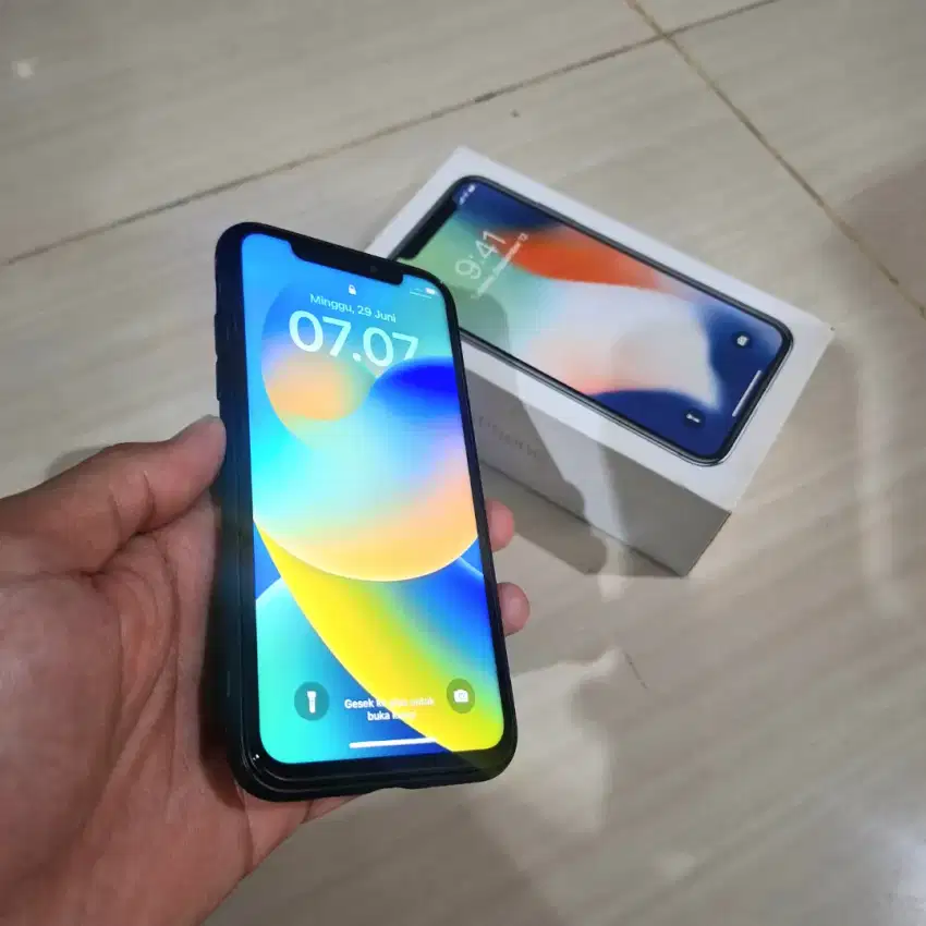 Fullset iPhone X 256gb inter all operator
