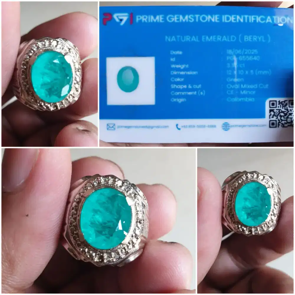 NATURAL EMERALD BERYL...VERY TOP HQ