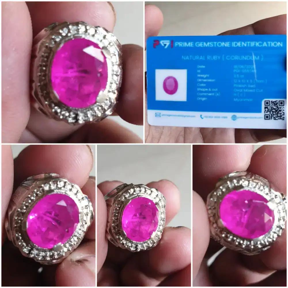 NATURAL RUBY  PINKISH MYANMAR..COLLECTOR ITEM