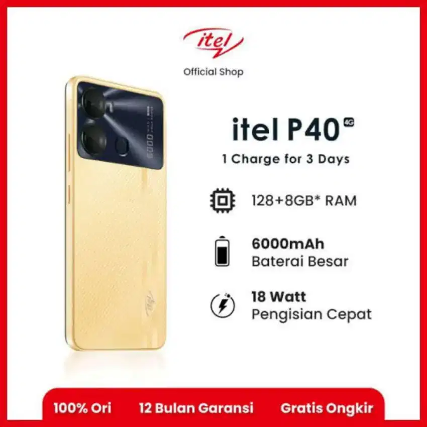 Hp terbaru Itel p40