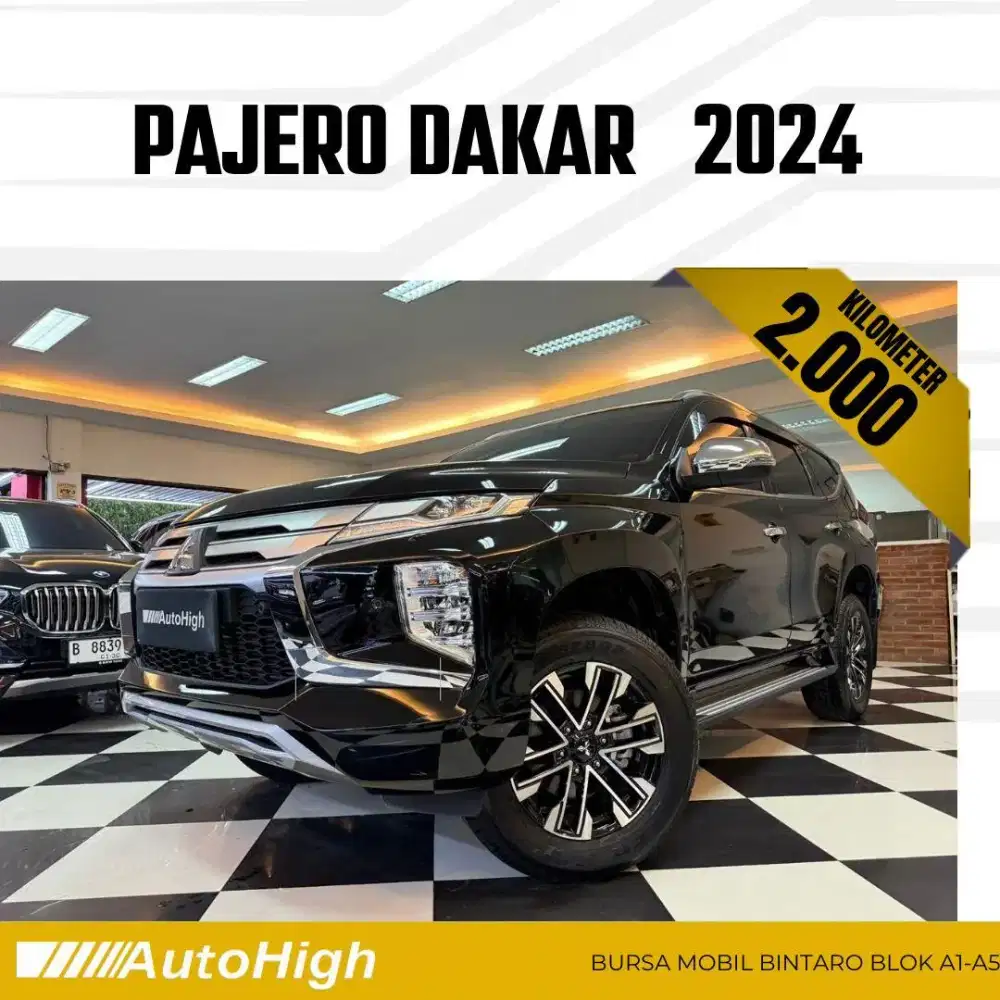 DP10% [Km2.000] Pajero Sport Dakar 2024 Black Reg 2023 #AUTOHIGH