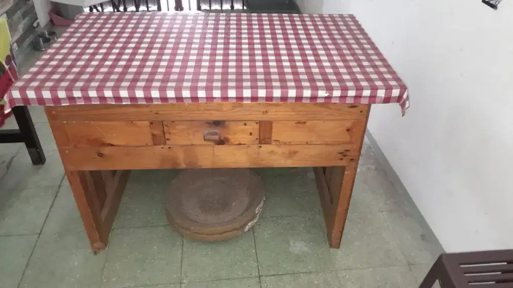 MEJA SERBAGUNA KAYU JATI BELANDA