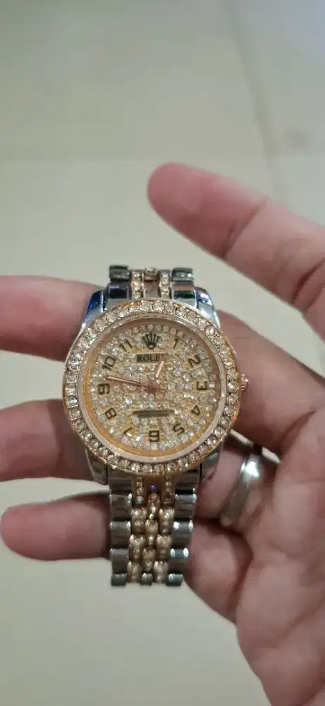 Jam tangan rolex justadjust preloved