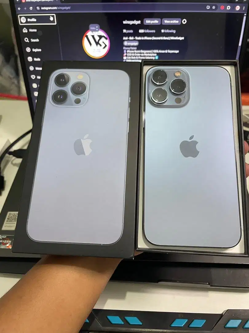 iPhone 13 Pro Max 256GB iBox Fullset Original | Tuker Tambah - COD