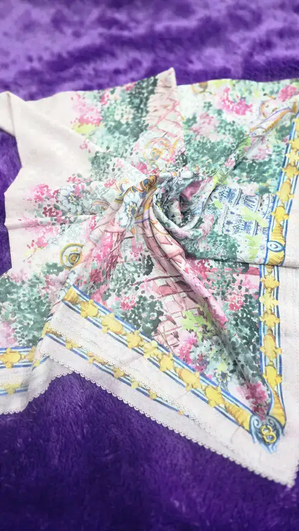 Preloved Button Scarf