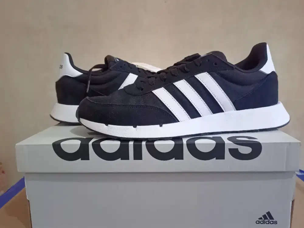 (BARU) Sepatu Adidas Lifestyle Run 60s Black Original Resmi