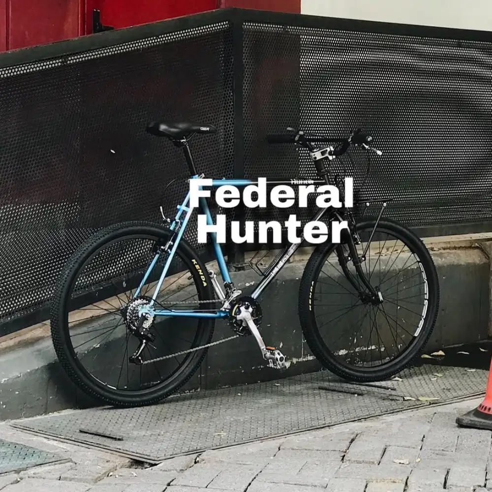 Jual Sepeda Federal Hunter size rare 22, decal Indonesia Darurat