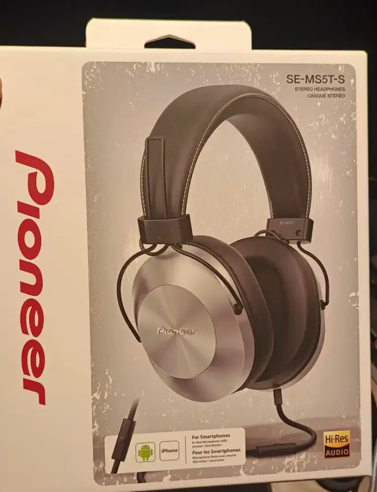 Headphone Pioneer SE‑MS5T‑S Original Baru