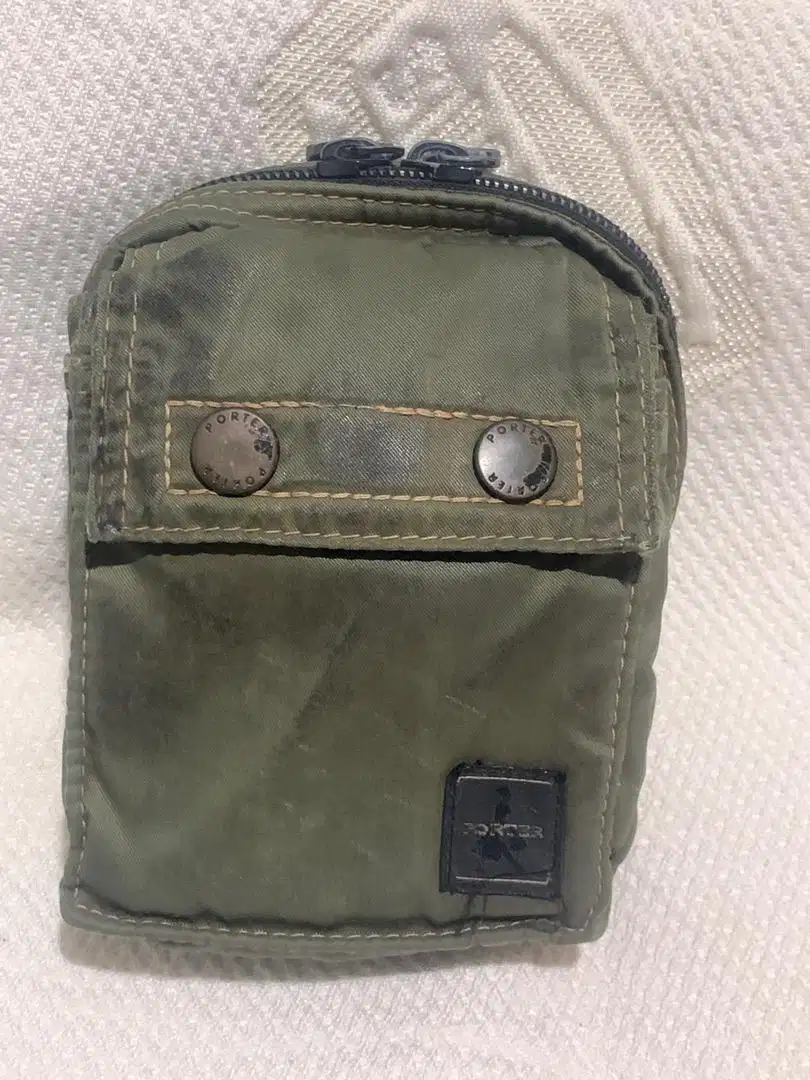 PORTER INTERNATIONAL & Co Tanker Pouch In Sage Green - ORI