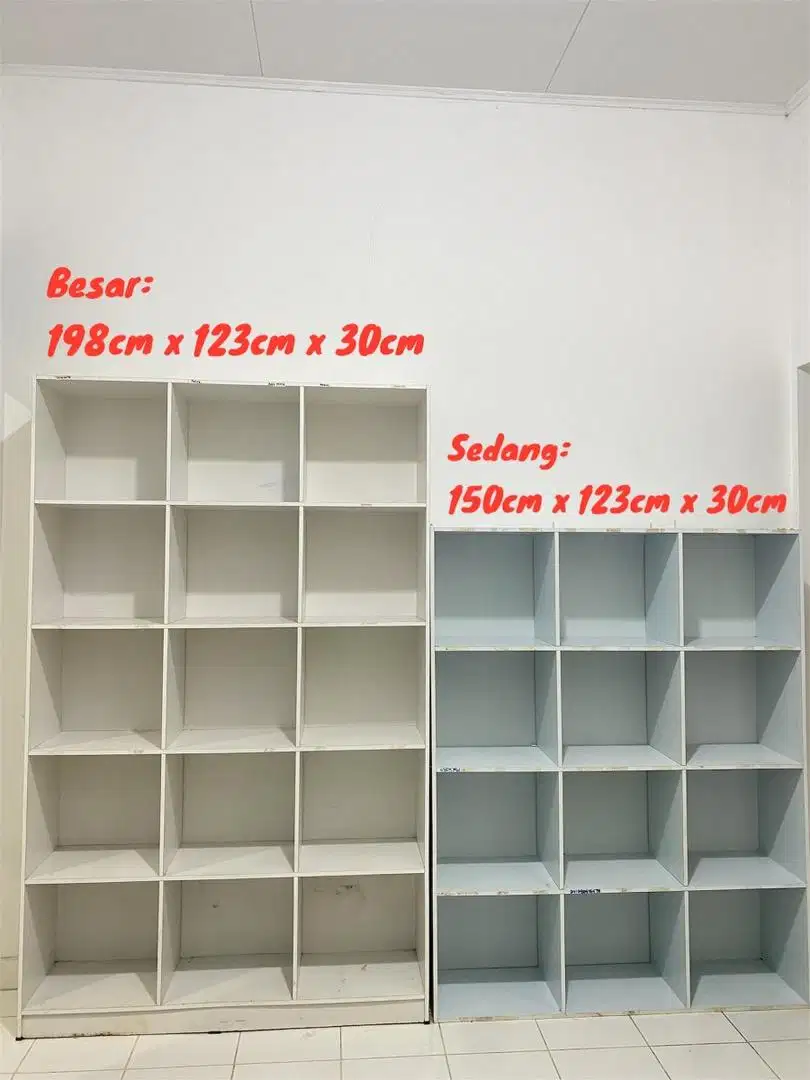 (DAPAT 5) DIJUAL LEMARI RAK STORAGE / RAK SERBAGUNA UNTUK USAHA