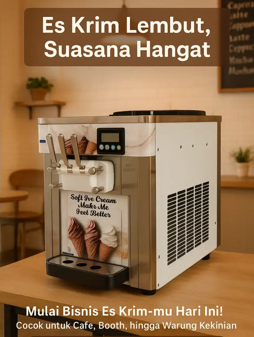 Mesin Soft Ice Cream Table
