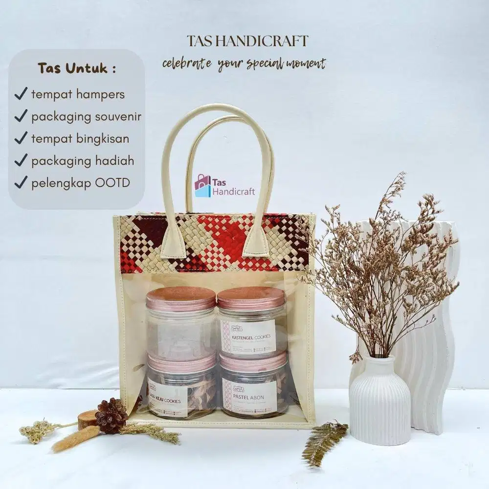 Tas Hampers Souvenir Ulangtahun | Goodiebag Souvenir Pandan Mika