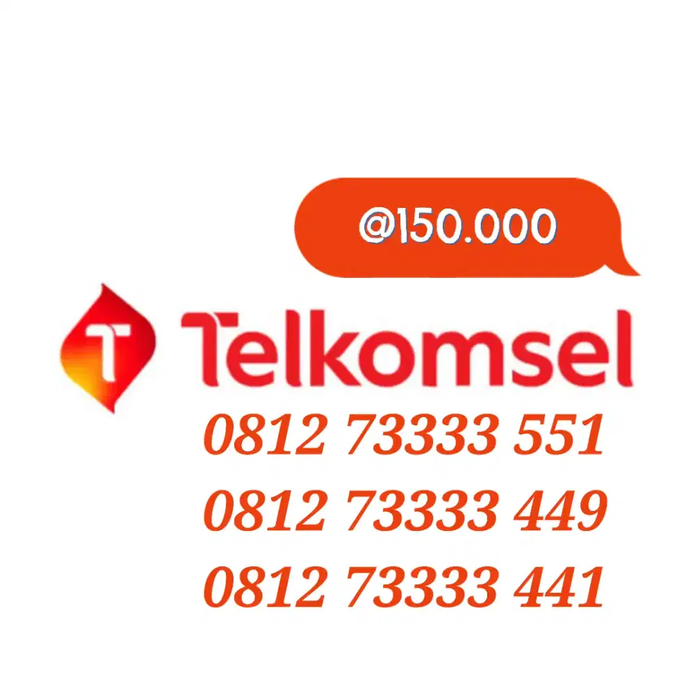 nomor cantik Telkomsel 3333xx