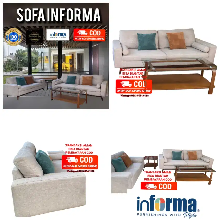 SOFA INFORMA EX DISPLAY BARU