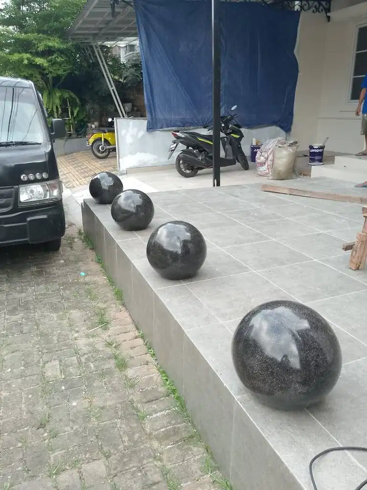 bollard terazzo hiasan taman dan pembatas taman
