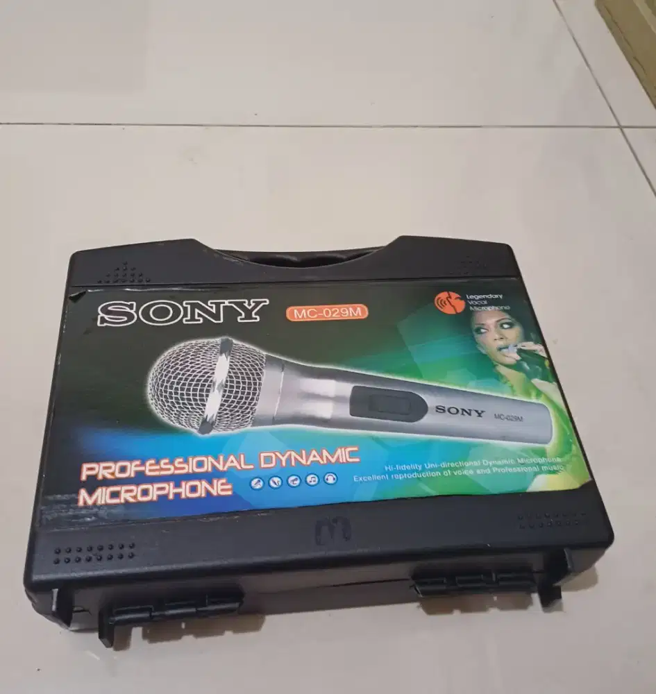 Mic / Microphone Kabel SONY - Silver ( 100% Baru )