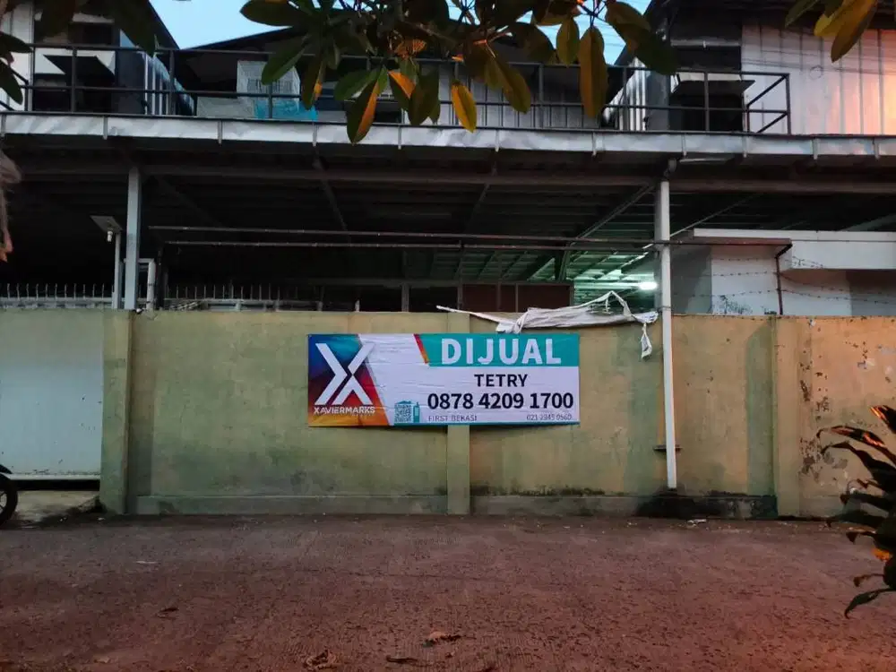Rawa Semut, Jatiasih. Dijual Gudang Workshop berikut kantor 2 lt.