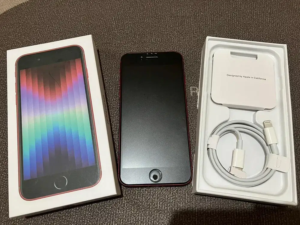 Iphone SE 2022 64gb Red Ex Ibox / Iphone SE 3 Merah 64gb Ex Ibox