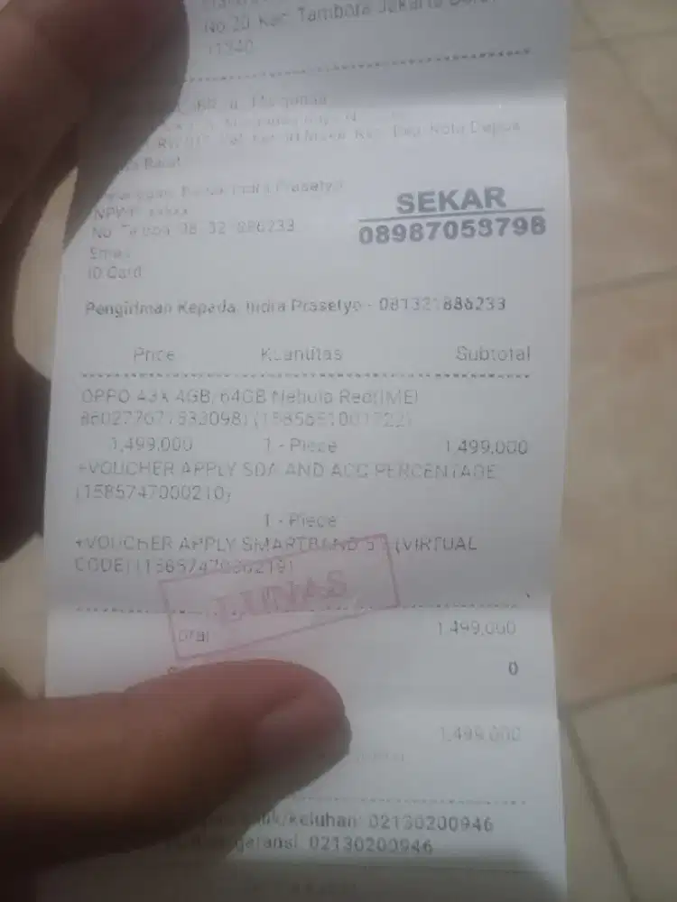 Oppo a3x merah nebula