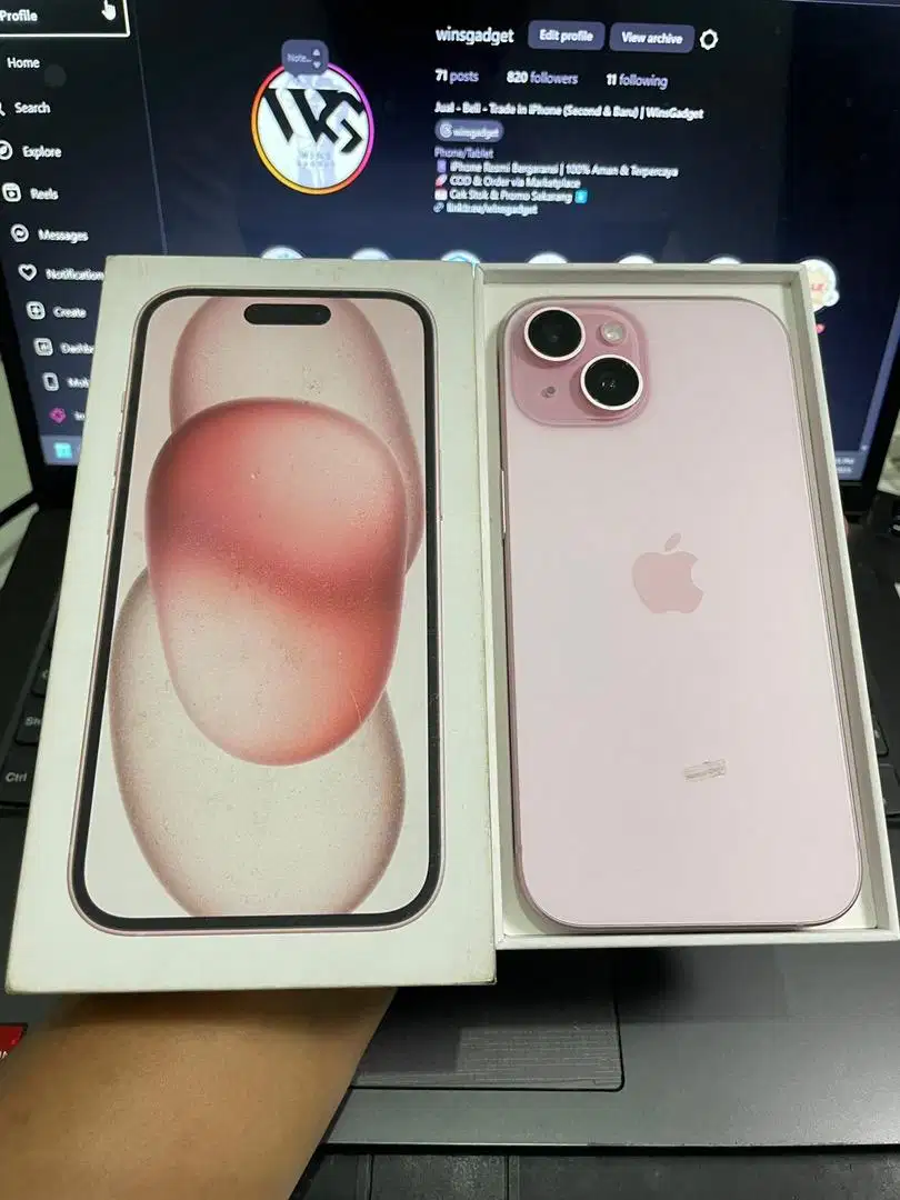 iPhone 15 128GB iBox Like New | Garansi ON 2026 | Fullset ORI