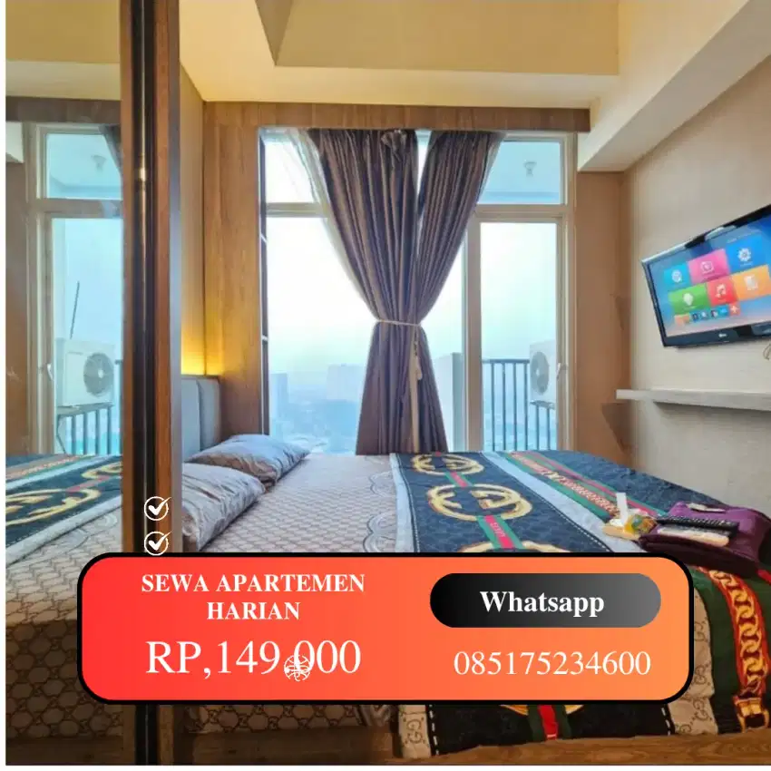 Sewa apartemen harian treepark city cikokol Tangerang kota