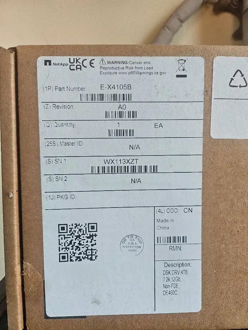 Disk 4TB NetApp