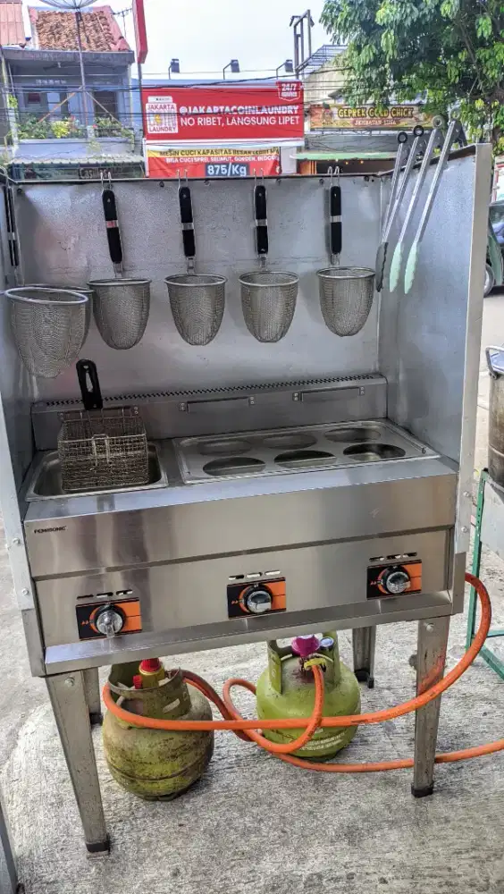 Pemasak Pasta Gas dengan Bain Marie