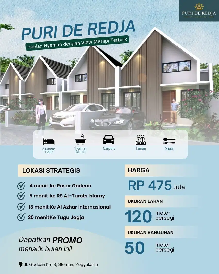 Dijual Rumah Murah  Dekat  Rs Queen Lathifa Jogja bayak Promo