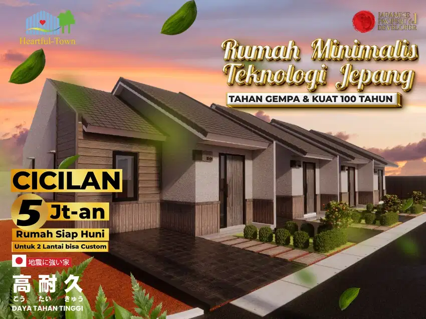 Rumah Siap Huni Lokasi Strategis Di Heartful-Town Mustika Jaya Bekasi