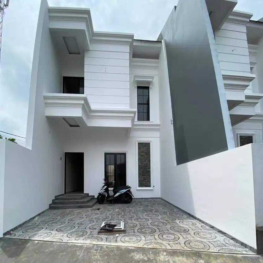 SIAP AKAD Rumah 2 Lantai Konsep Klasik Minimalis di Sukmajaya Depok