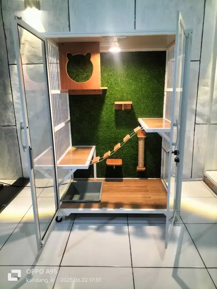 Kandang kucing aluminium