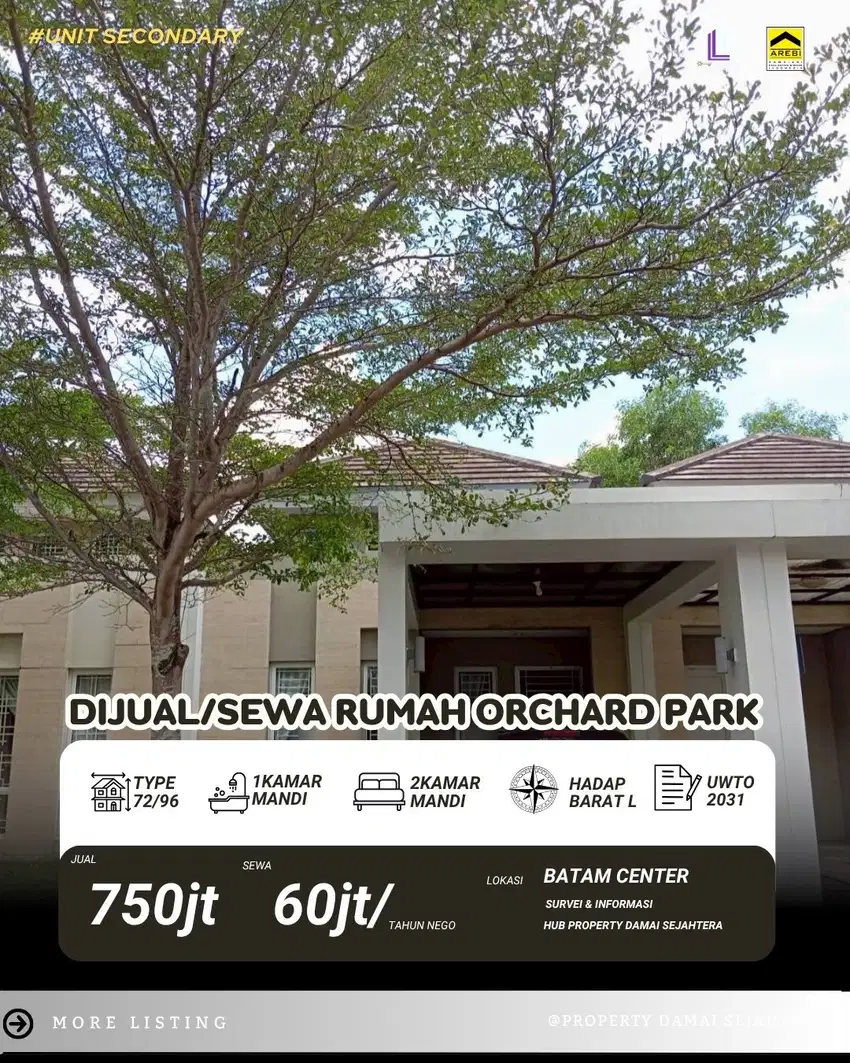 Orchard Park carica ! Dijual sewa