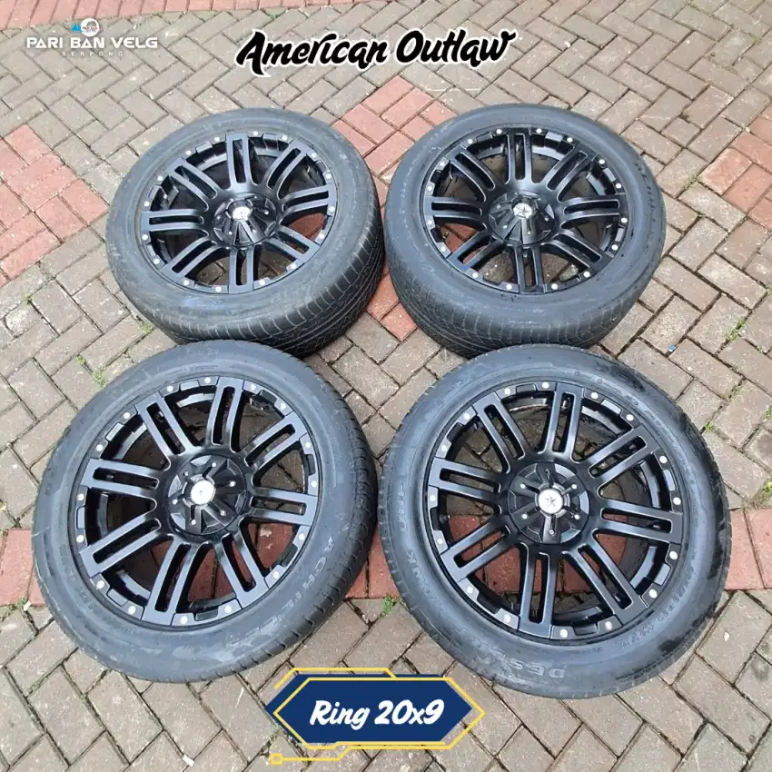 Velg American Outlaw Ring 20 lebar 9
pcd. 6x139,7  Et. 0