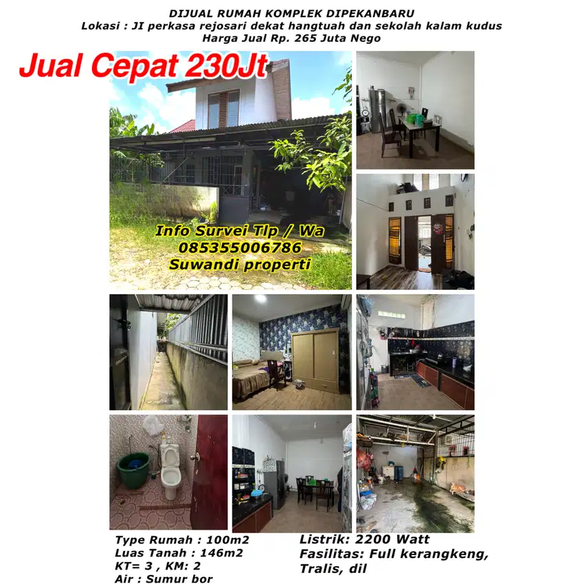 JUAL CEPAT RUMAH DEKAT VILLA TENANYAN DAN DEKAT SEKOLAH KALAM KUDUS