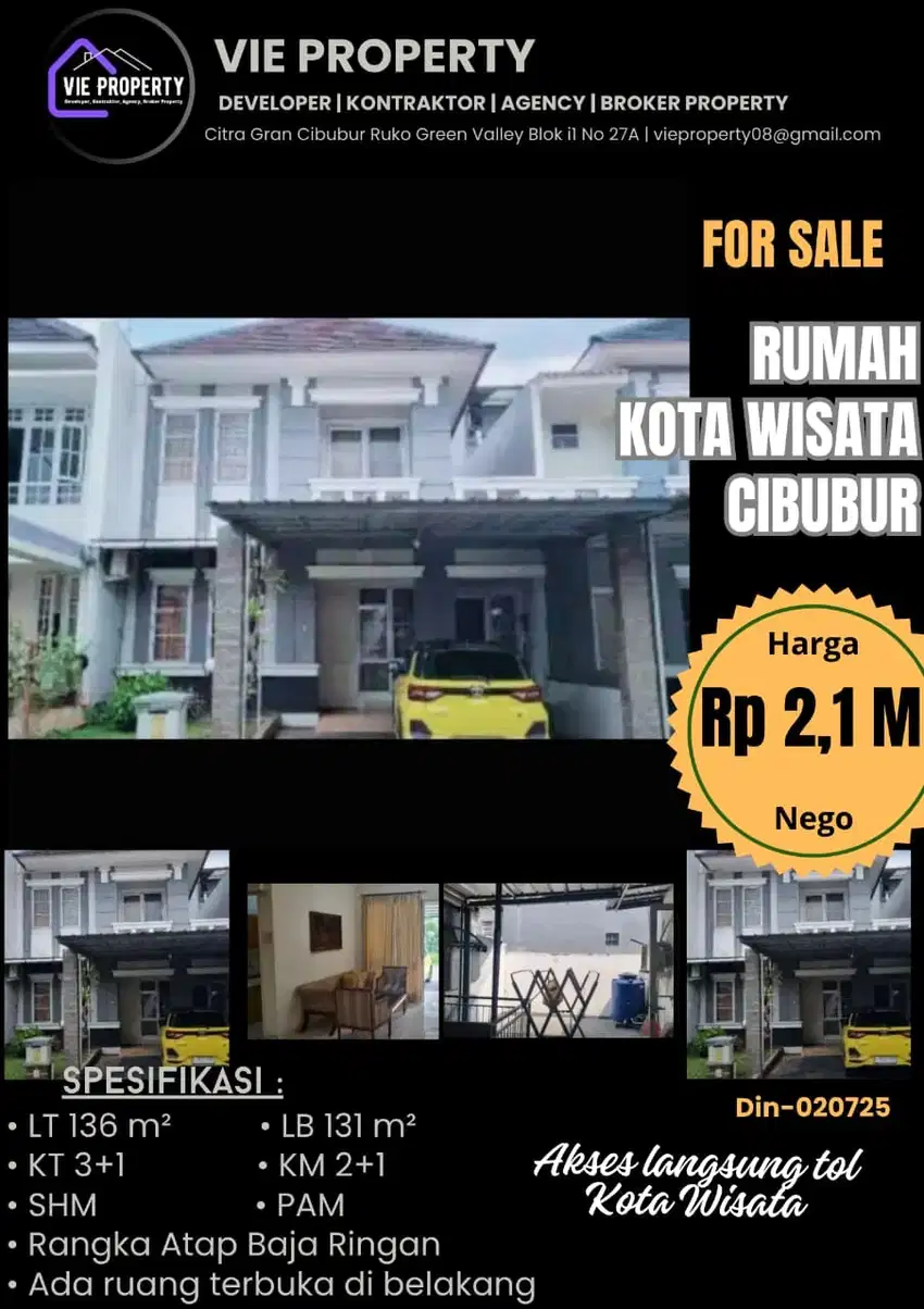 Akses Langsung Tol Kota Wisata Cibubur