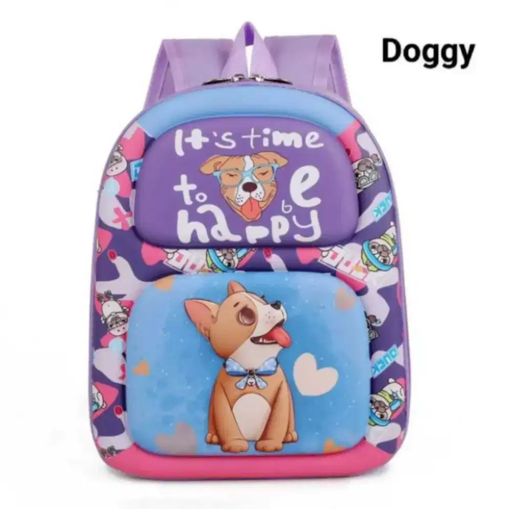 Tas Ransel anak SD/TK/paud motif doggy