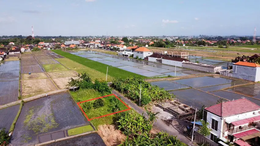 Tanah 2 are Di Jalan Pantai Kedungu Belalang Kediri Tabanan View Sawah