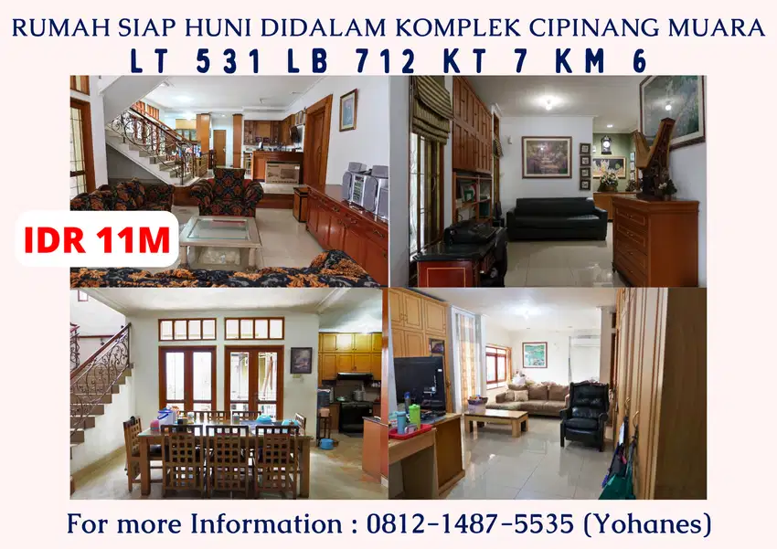 Rumah siap huni didalam komplek Cipinang Muara