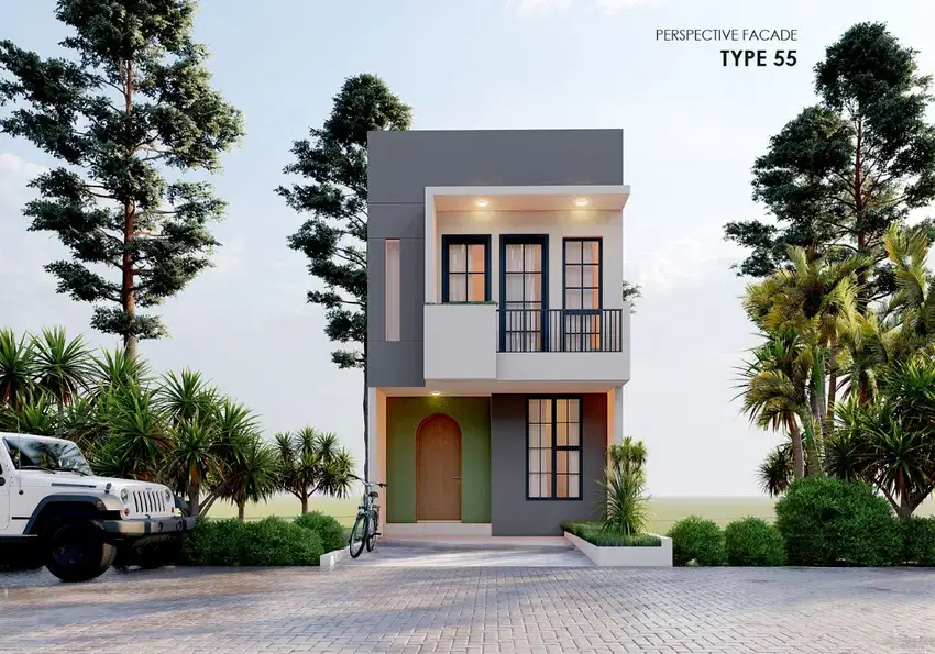 Rumah Syariah 2 Lantai Cibubur Tanah Hook unit terbatas cicilan 5jtan
