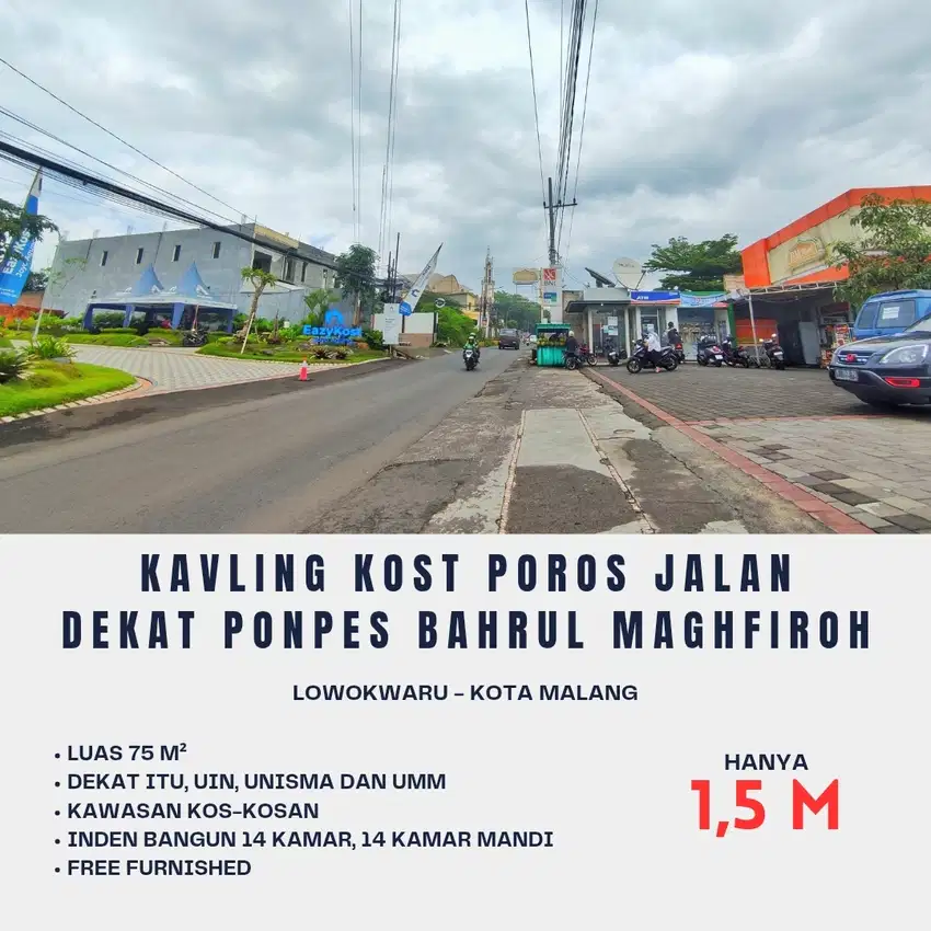 Inden Bangun Kost 14 Kamar Lokasi Strategis Kota Malang
