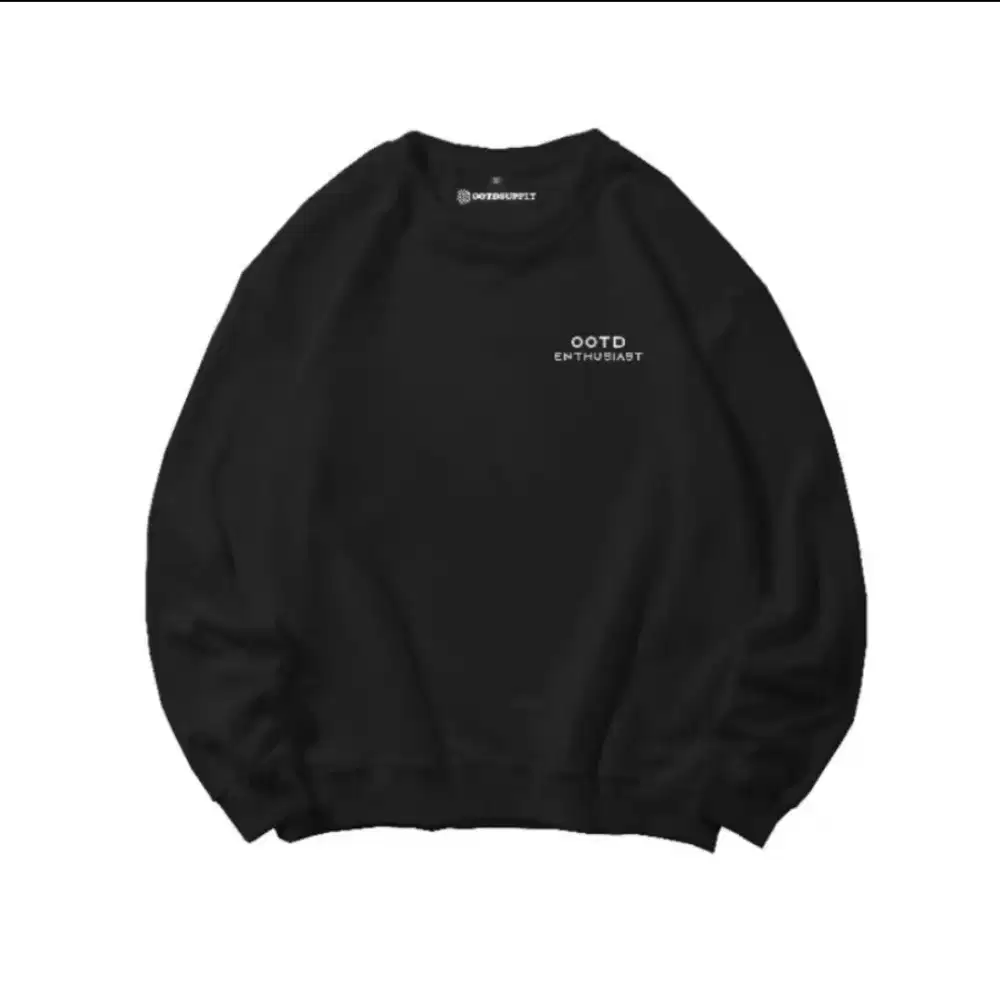 OOTDSUPLY CREWNECK HITAM