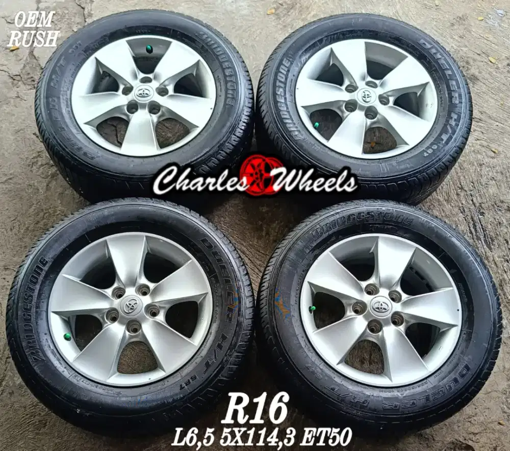 Jual velg + ban oem terios r16 5x114,3