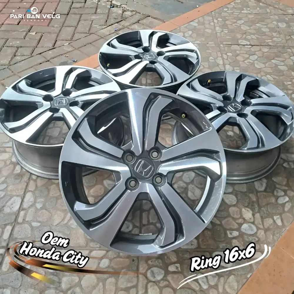 Velg OEM HONDA CITY Ring 16x6 
PCD. 4X100  Two Tone