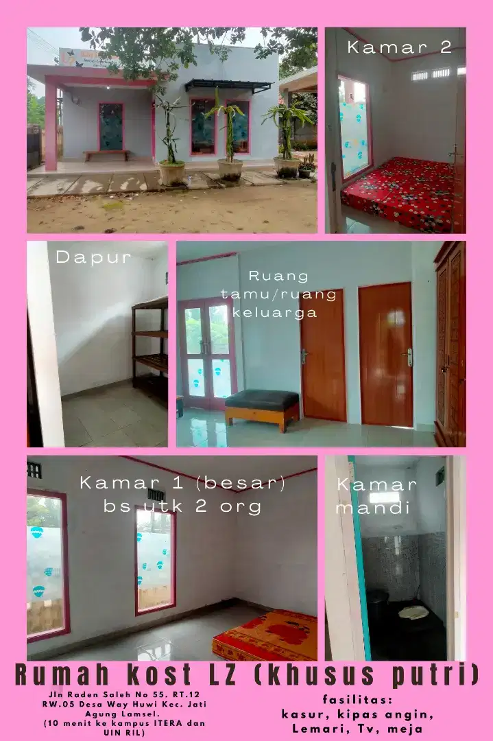 Di kontrakan rumah khusus mahasiswa putri