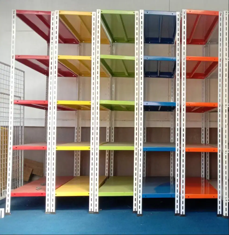 Rak Gudang Besi Siku Toko Minimarket Display Stok